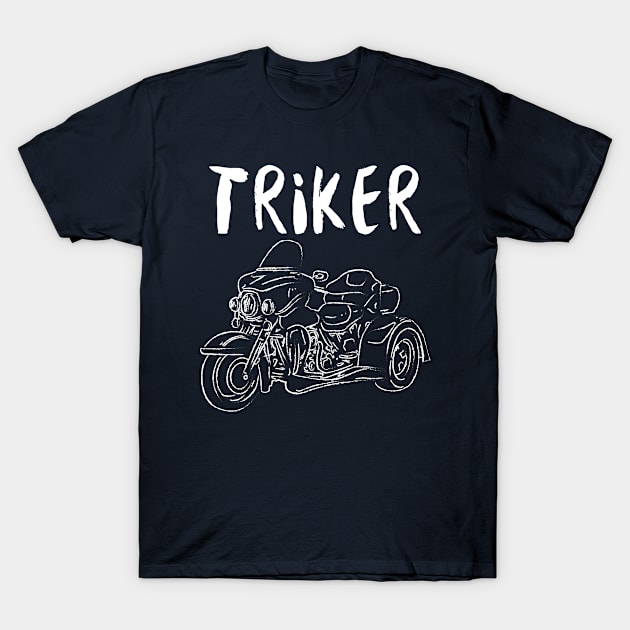 Trike Motocycle Triker T-Shirt by Tenh